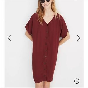 Black Madewell Button front Easy Dress Size Large